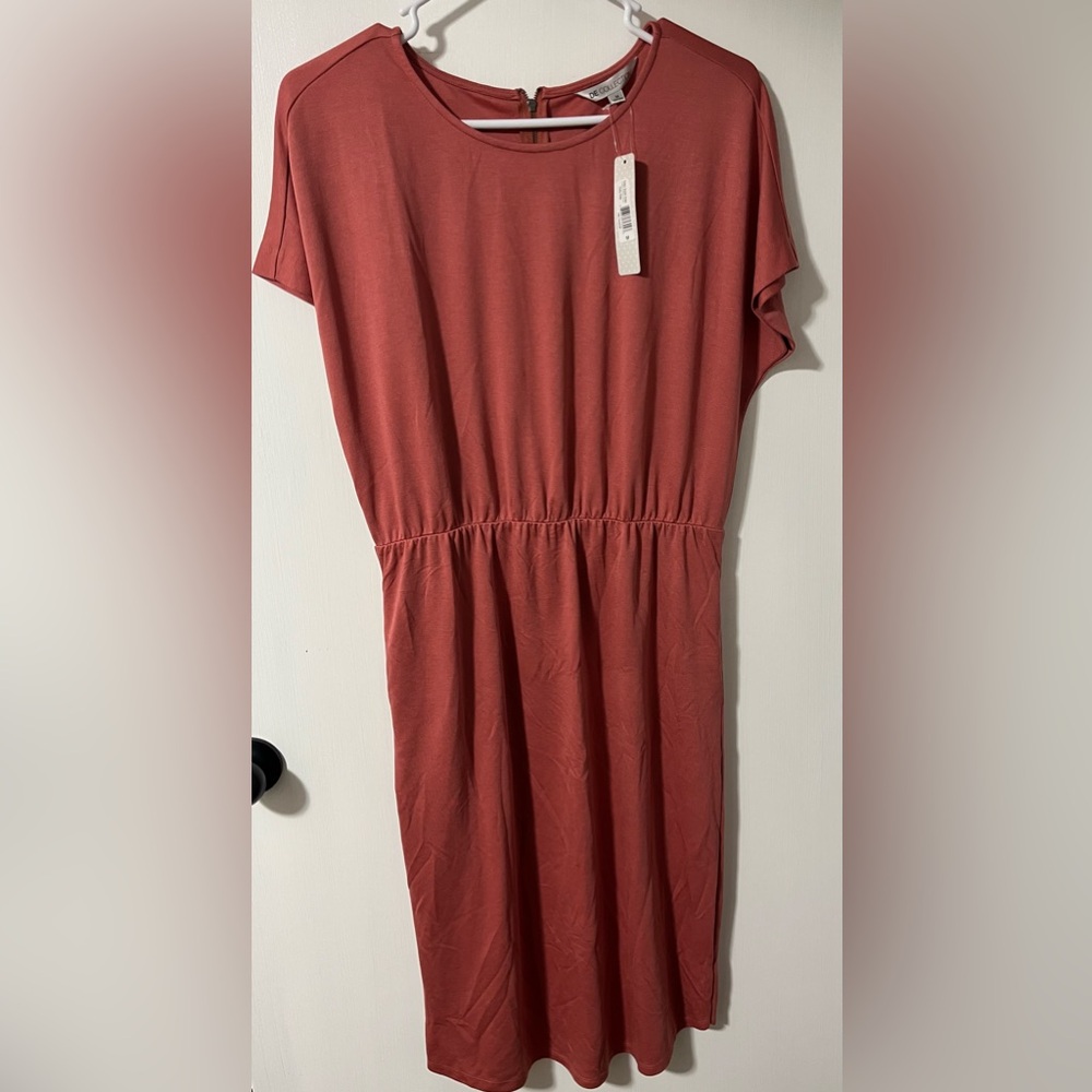 NWT DE Collection Dusty Rose Midi Dress